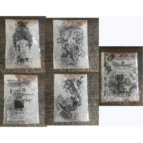 Girl background Clear Stamp Or stamp for DIY Scrapbooking/Card Making/Kids Fun Decoration Supplies A3003