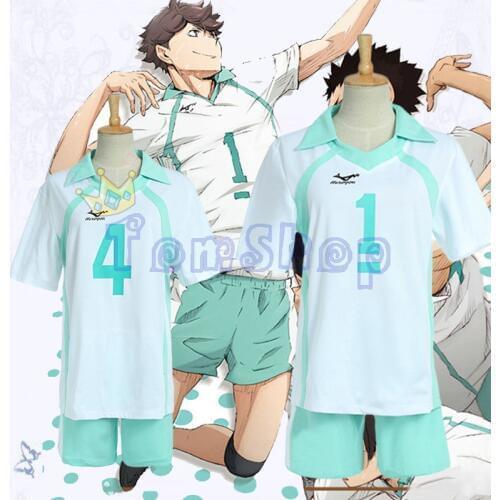Haikyuu!! Tobio Kageyama Koushi Sugawara Oikawa Tooru Cosplay Costume Uniform Jersey Sportswear