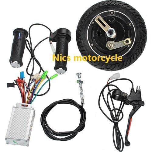 Electric scooter DIY 36V350W 8" Electric Brushless DC Motor Kit High Speed Brushless Motor Speed Controller and Throttle