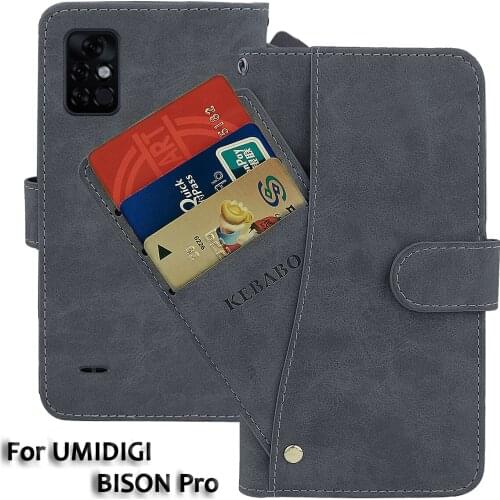 Leather Wallet UMIDIGI BISON Pro Case 6.3" Flip Fashion Luxury Front Card UMIDIGI BISON Pro Cases Cover Magnetic Phone Bags