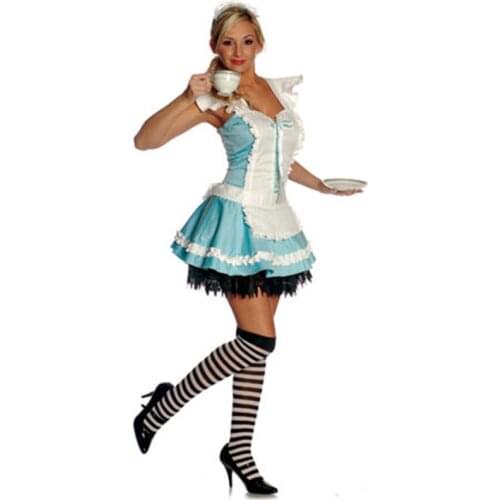 Hot Sale 2018 Fashion Oktoberfest Beer Girl Costume Maid Germany Short Fancy Dress Fashion Halloween Dirndl For Adult Women