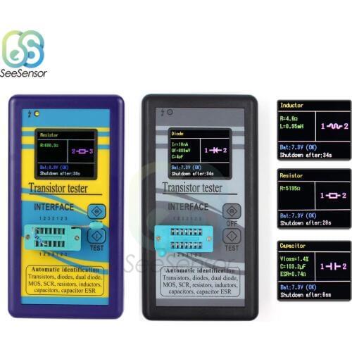 Multi-purpose Transistor Tester 128*160 Diode Thyristor Capacitance Resistor Inductance MOSFET ESR LCR Meter