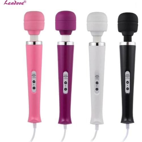 Powerful 10 Speed Huge Magic Wand Massage Stick AV Vibrator Clitoris Vaginal Stimulator Adult Sex Toy for Women G Spot Vibrating