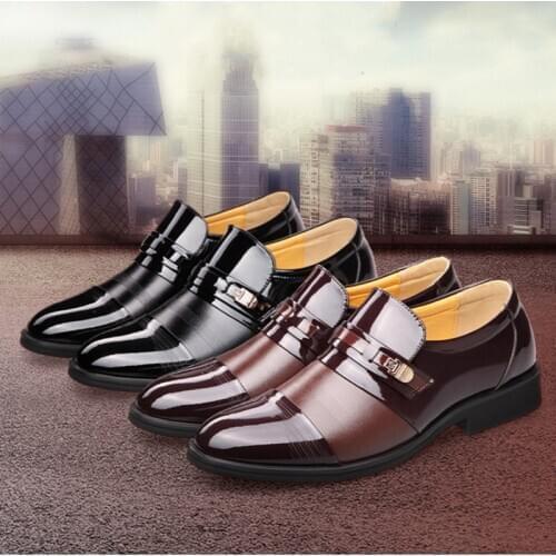 Mens Loafers Shoes Size 48 Italian Leather Office Shoes Men Dressing Shoe Men Brown Black Formal Shoes for Man Wedding Dress