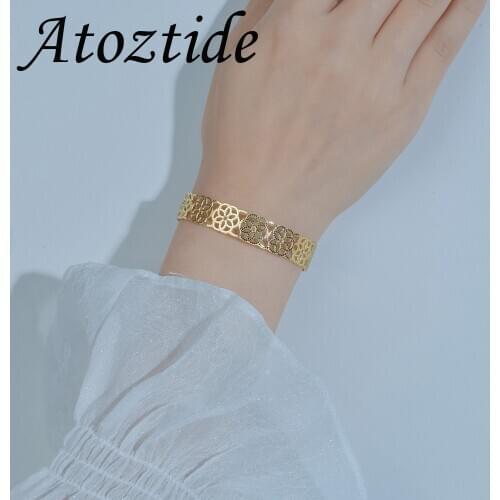 Atoztide 2020 New Trendy Simplicity Bracelet Fashion Womens Jewelry Couple Love Bracelet mens Jewelry for Female Friends gift