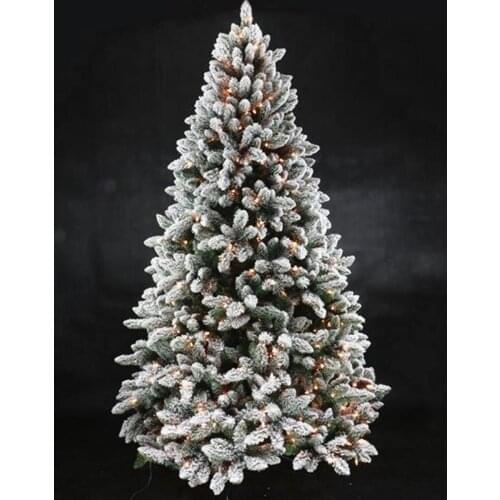 New Year Decor Christmas Tree Snow-flocked Leaves Outdoor Indoor Pine Tree 7feet/8feet/9feet/10feet Easy To Assemble