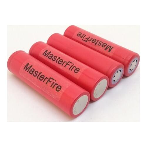 4pcs/lot MasterFire Original Sanyo 18650 2600mah UR18650ZY 3.7V Rechargeable Battery Lithium Batteries For Flashlights Torch