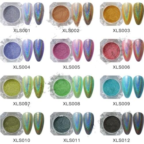 Nail Flash Powder New Laser Powder Fine Flash Nail Seven Color Flash Powder Laser Powder Set