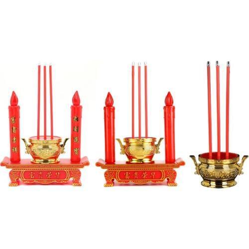 LED Candle Lamp Buddhist Electric Candle Light Avalokitesvara Buddha Riches honour Chinese Jubilant New Year Wedding