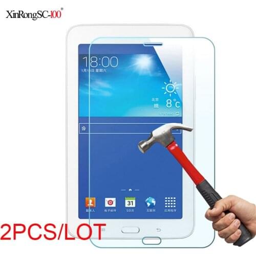 2PCS Tempered Glass Screen Protector for Samsung Galaxy Tab 4 7.0 T230 T231 T235 9H Premium Anti Scratch Bubble Free Glass Film