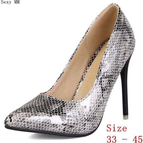High Heels Women Pumps High Heel Shoes Stiletto Woman Wedding Shoes Small Plus Size 33 - 40 41 42 43 44 45