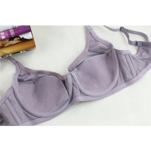 Bra cotton padded bralette comfortable soft mother breathable push up bras for plus size 75 80 85 90 95 100 105 B C D DD E F C20