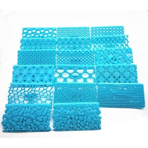 1 Pcs 17 Style Cup Cake Mould Fondant Embosser Cake Tools Icing Embossing Flower Cookie Cutters Decorating Cutter Biscuit Molds