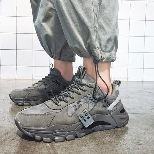 2020 Men Sneakers Fashion Mens Comfortable Breathable Platform Non-Slip Outdoor Sports Casual No-slip Men Casual Shoes E11-85