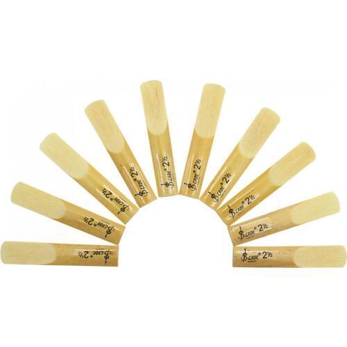 Bb Clarinet 10pcs/lot box Lade bB Clarinet 2.5 Strength Reeds Reed Clarinet Reeds Whistle Woodwind Instrument Part Accessories