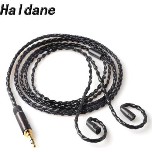 Free Shipping Haldane 3.5mm DIY Upgrade Replacement Cable For IE8 IE80 IE800 ie8i Silver Plated Earphone Cable