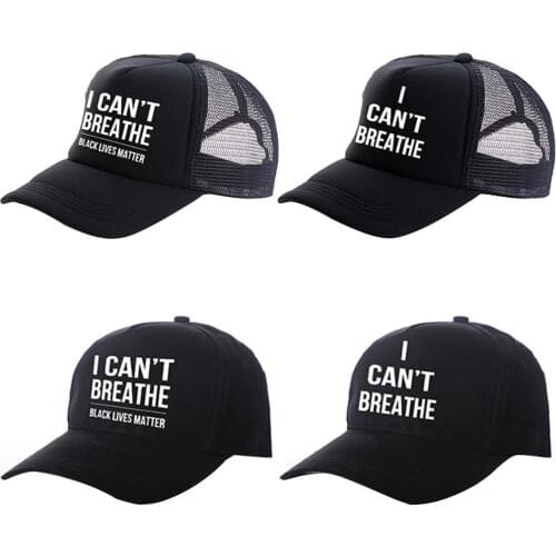 I CAN NOT BREATHE Baseball Cap Embroidery Hat For Men Women Outdoors