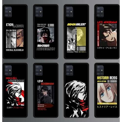Hange Zoe Attack on Titan Anime Phone Case for Samsung Galaxy A51 A71 A21S A12 A11 A31 A52 A41 A32 A72 A02S Silicon Back Cover