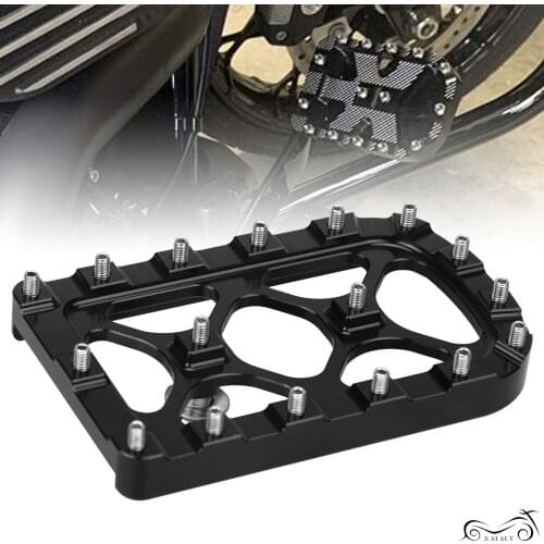 1Pcs Motorcycle Black Brake Pedal Pad Cover For Harley Ultra Limited Low FLHTKL Street Glide CVO FLHXSE Softail Road King Fatboy