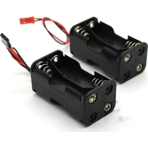 Four-Section Back-to-back AA Battery Box 4.8V Output with 100mm Cable for RC Airplane FRSKY FLYSKY Radio Transmitters