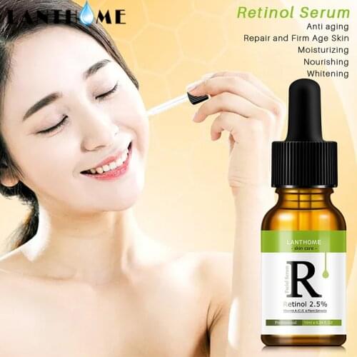 Retinol Essence with 2.5% Vitamin C Anti-wrinkle Anti-oxidation Whitening Moisturizing Essence Serum Face Care Skin Care