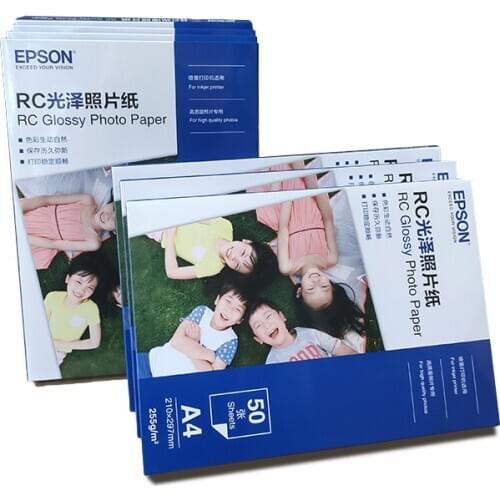 RC gloss photo paper smooth photo paper 225g A4 50 sheets Studio photo paper use for inkjet printer