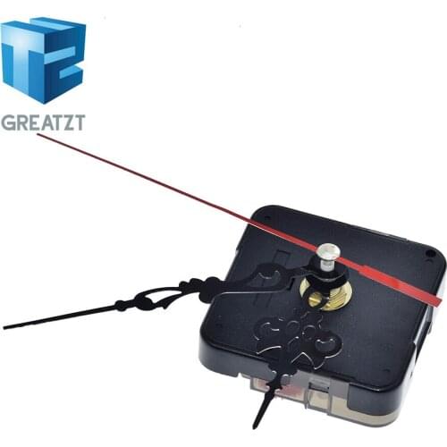 GREATZT Professional And Practical Quartz Wall Clock Movement Mechanism DIY Repair Tool Parts Kit with Red Hands