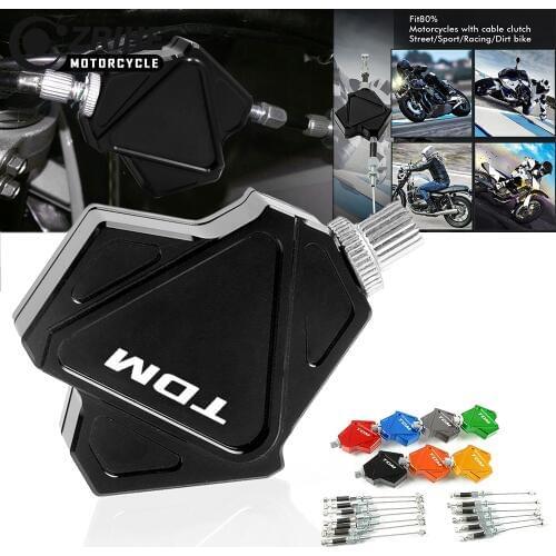 For YAMAHA TDM900 TDM 900 2012-2014 2013 Motorcycle Pull Cable System CNC Aluminium Accessories Stunt Clutch Cable Easy System