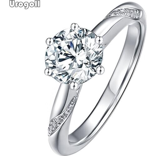 Classic Jewelry Real 925 Sterling Silver Luxury Zirconia Rings For Women/Men Engagement Anniversary Silver 925 Jewelry Gifts