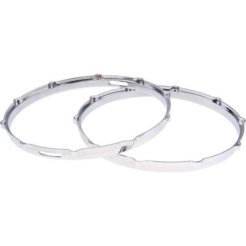 1 Pair 14 Inch Aluminum Alloy Drum Hoop Ring Hardware Percussion Accsessories