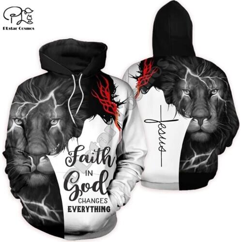 PLstar Cosmos Christian Catholic Jesus God Guard Retro Tracksuit Funny 3Dprint Men/Women NewFashion Harajuku Hoodies Pullover 21