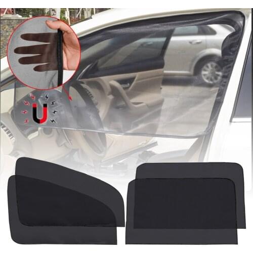 New Magnetic Edges Car Window Sunshade Car Front & Rear Side Window Sun Visor Shade Mesh Cover UV Protection