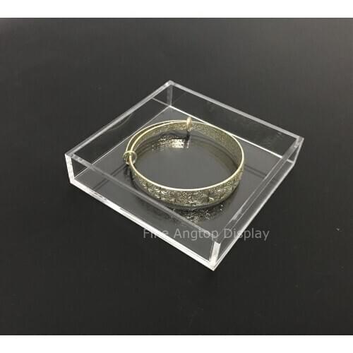 Small Acrylic Case For Luxury Jewelry Bracelet Tray Holder