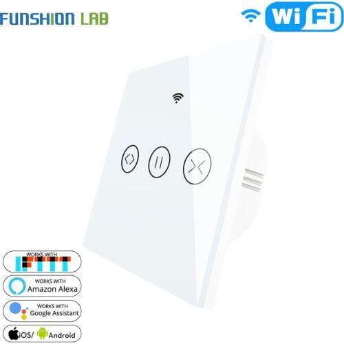 WiFi Smart Curtain Blind Switch for Electric Motorized Tuya Curtain Roller Shutter Works with Alexa Echo Google Home Smart Home