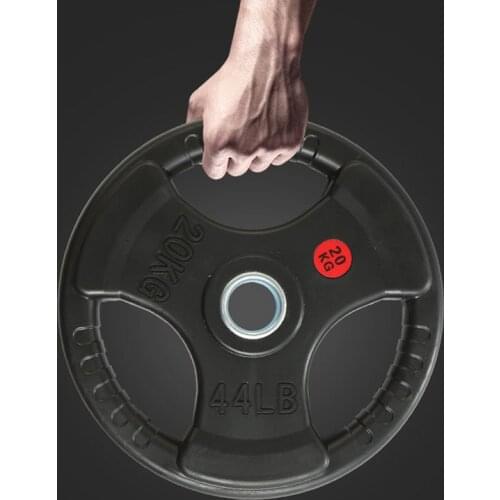 Gym Home Dumbbell Barbell Plate 1/2.5/5/10 Kg Weight Lifting Power Traning Workout Fitness Equipment Anti-slip Rubber Surface