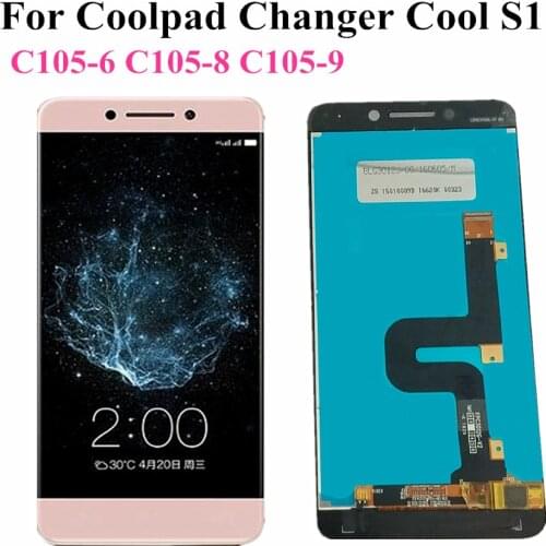 Tested Working For LETV LeEco cool For Coolpad S1 LCD Cool Changer S1 C105 LCD Display Touch Screen Digitizer Assembly