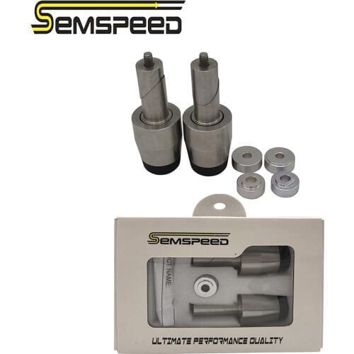 SEMSPEED 7/8'' 22mm Motorcycle Handlebar Grips For YAMAHA NMAX NVX Aerox155 Moto Handle Bar Grips End Weights Caps Plugs Slider