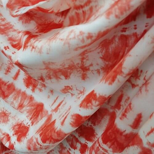 Beautiful Colorful Clouds Chiffon Fabric Imitate Silk Chiffon Fabric Blooming Clouds Printing Cloth DIY Women Dress /pants