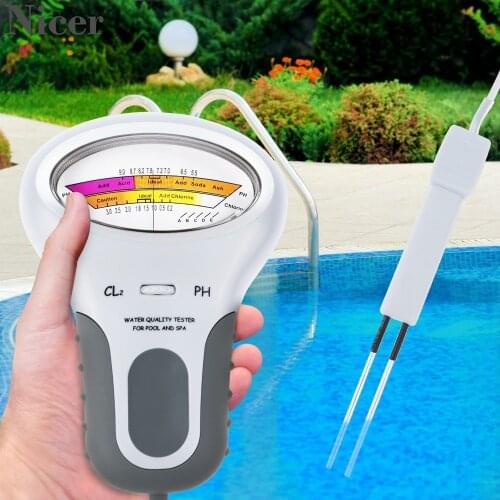 Swimming Pool Water Quality Tester Portable Digital PH Meter Residual Chlorine PH Tester Value Tester Water Purity Meter Tester