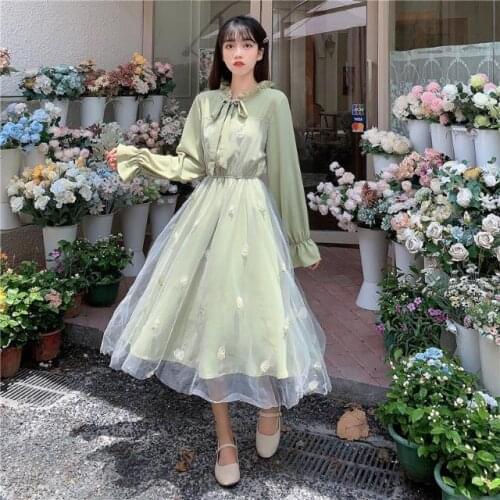 Female O-neck Stars Sequined Mesh Shiny Fairy Dress Women Elegant Bling Gauze Princess Puff Dresses vintage clothes size vero