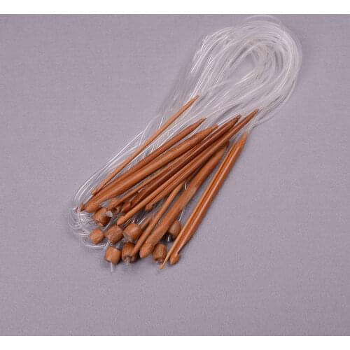 12 Pcs/Set Tunisian Carbonized Bamboo Needle Crochet Hooks 1.2m High Quality Different Sizes/Set 12 Different Sizes