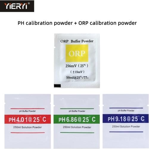 5/10/30/100Pcs pH Buffer Powder 4.00 6.86 9.18 ORP Calibration Powder 256mv 25c Correction Solution Powder for Testing Measure