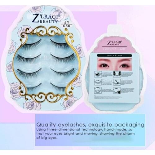 4 Pairs 3D Lightweight Natural Short Eyelashes Perfect For Everyday Lashes Handmade Lashes Eyelashes Natural Look