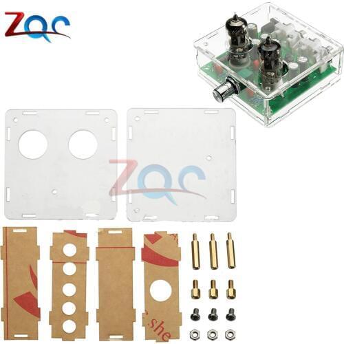 Acrylic Case 6J2 Valve Preamp Tube PreAmplifier Board Headphone Amplifier Buffer