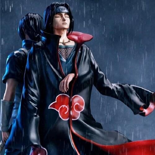 Anime Naruto GK Uchiha Itachi Akatsuki Super Huge Manga Statue Figurine Decoration PVC Action Figure Collectible Model Kids Toys
