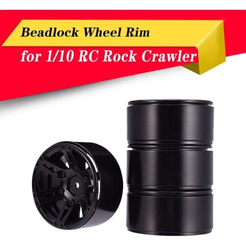 AUSTARHOBBY AX-615 4PCS 1.9 Inch Metal Wheel Rim Beadlock for 1/10 RC Rock Crawler Axial SCX10 90046 D90 D110 Traxxas TRX-4