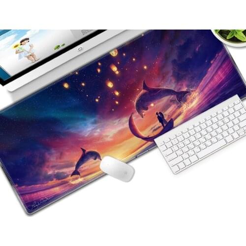 80x30CM Large Gaming Keyboard Mouse Pad Computer Gamer Tablet Desk Mousepad with Edge Locking XL Office Play Mice Mats