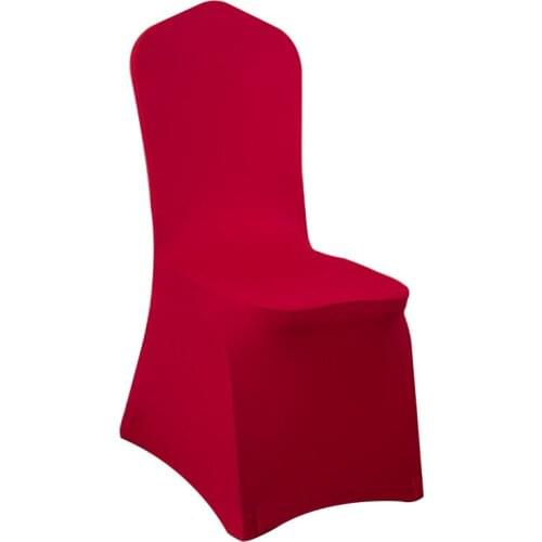 Fast Shipping 100PC Machine Washable Universal Multi colors White Elastic Chair Cover for Wedding Home Party Banquet Decoration