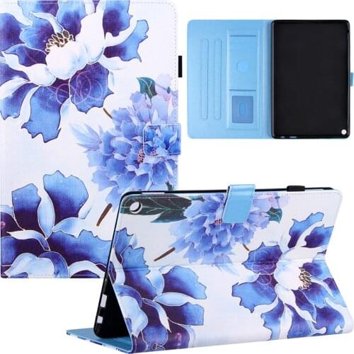 Case For Kindle Fire HD 10 2021 PU Leather tablet Protective Magnetic Adjustable Stand Cover for New Fire HD10 Plus10 +gift pen