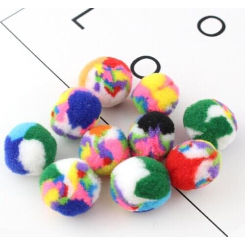 DIY 2CM Pom Pom Colorful Pompon Ball Crafting manualidades complementos Random Wool Ball Craft Child Handmade Hair Accessories
